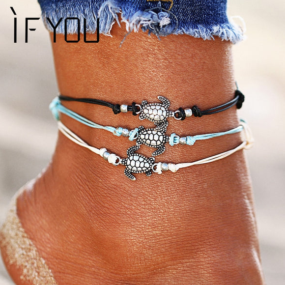 Sea Turtle Anklets For Women